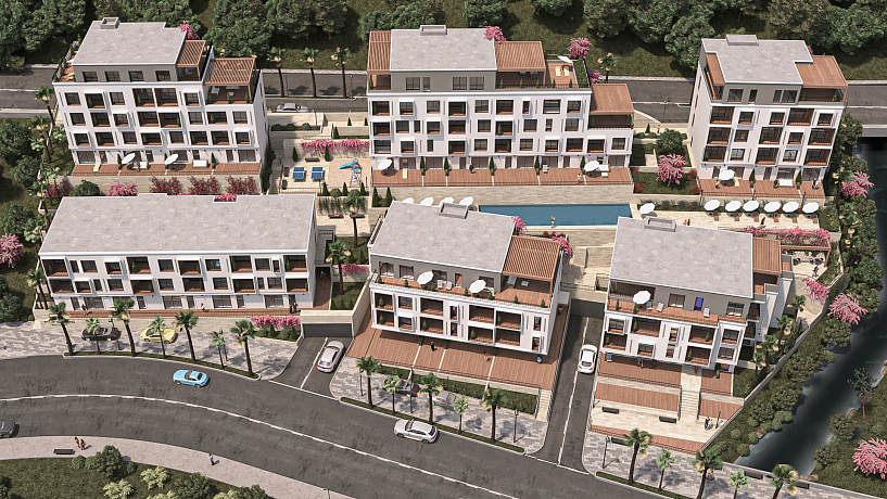 Zu verkaufende Wohnungen in einem neuen Komplex in Tivat